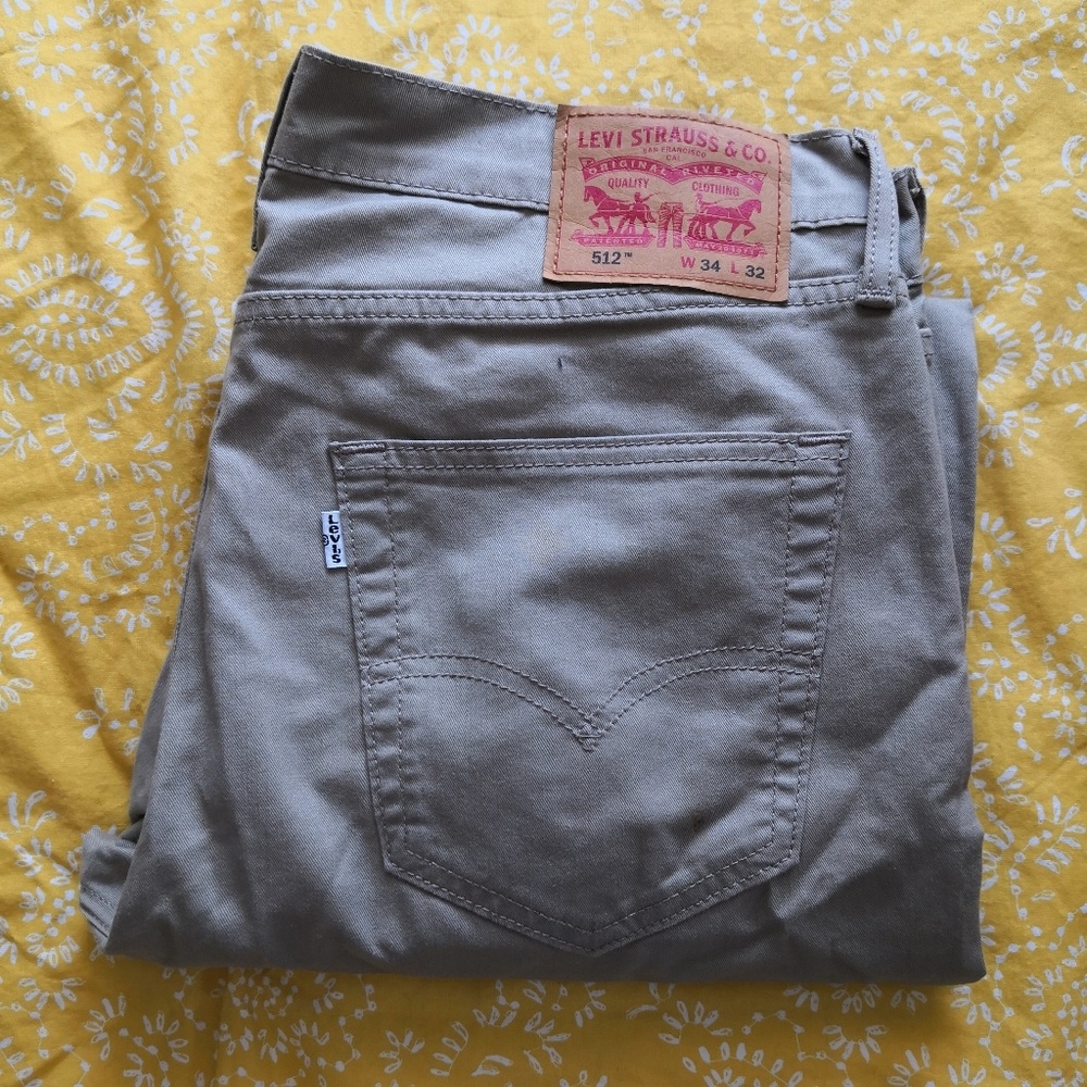 Mens Khaki Levis